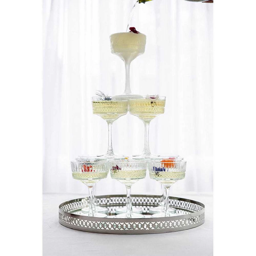 Wheel & Barrow Elysia Champagne Coupe Glass - 260ml Elegant Flute for Celebrations
