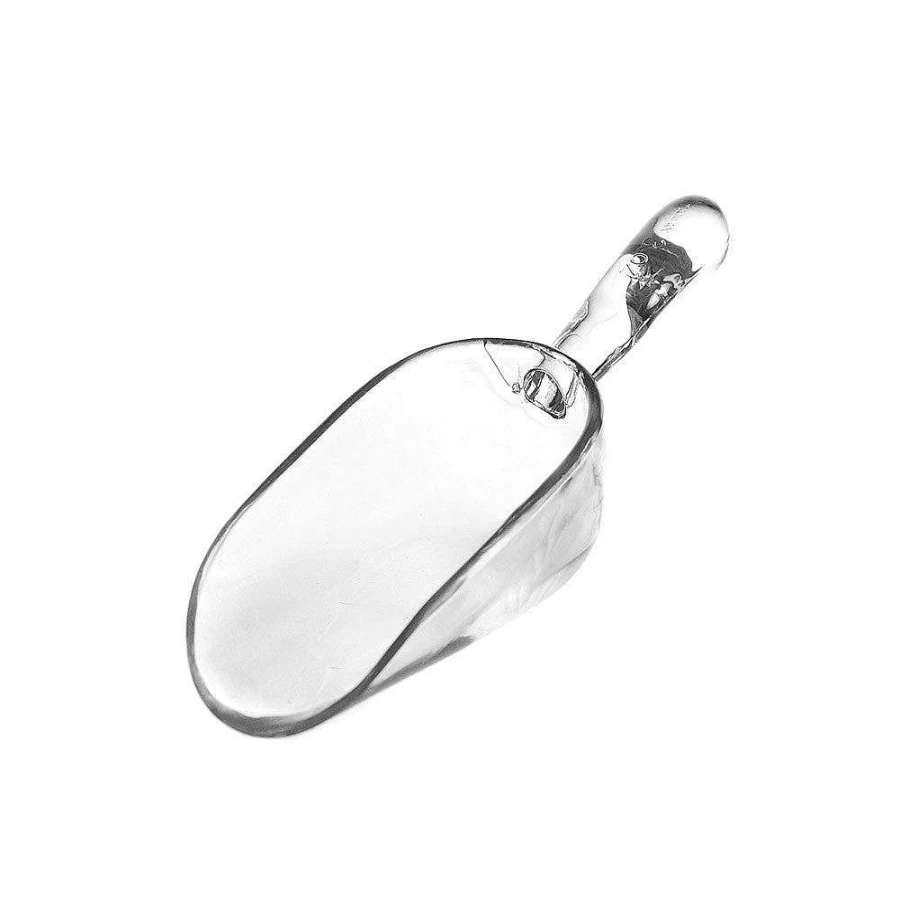 Wheel and Barrow Acrylic Ice Scoop - 100 Gram Capacity - Durable and Transparent Design for Easy Serving