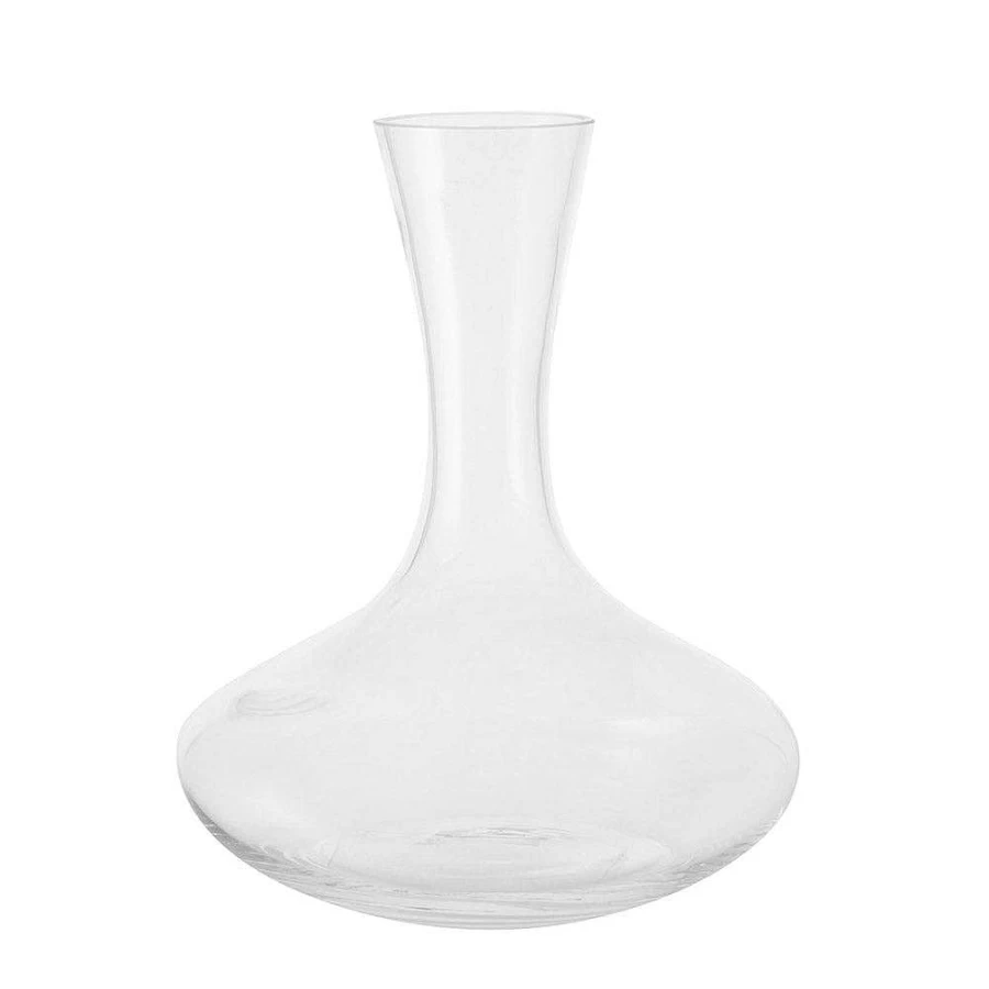 Wheel and Barrow 1.8L Glass Decanter with Elegant Design for Wine and Spirits