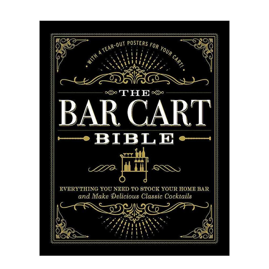 "The Bar Cart Bible Book by Wheel and Barrow – Ultimate Guide to Home Bar Essentials"