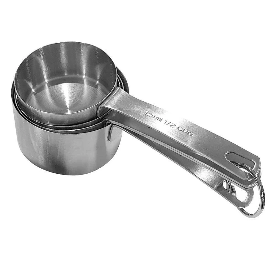 Wheel & Barrow 4-Piece Measuring Cup Set - Premium Kitchen Measuring Tools for Baking & Cooking