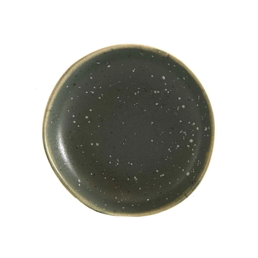 Wheel and Barrow Speckled Green Stoneware Bowl - 13cm Matte Finish Baking & Serving Dish