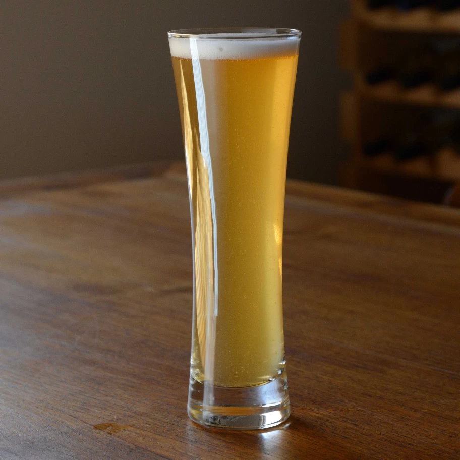 Wheel and Barrow Premium 420ml Beer Glass - Classic Basic Design for Optimal Taste & Clarity