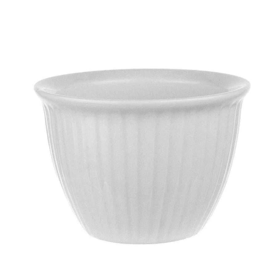 Wheel & Barrow White Porcelain Ramekin Cup - 9cm Baking Dish for Crème Brûlée & Desserts