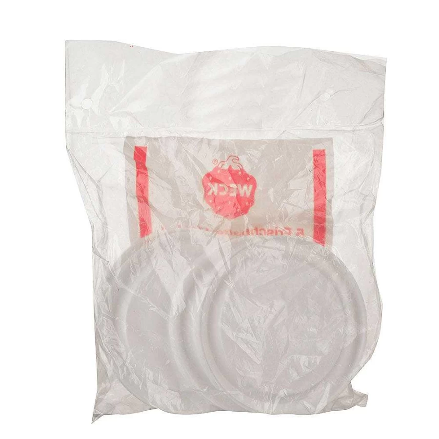 Wheel and Barrow 8Cm Plastic Lids Set of 5 for Weck Jars - Durable & Airtight Replacement Covers