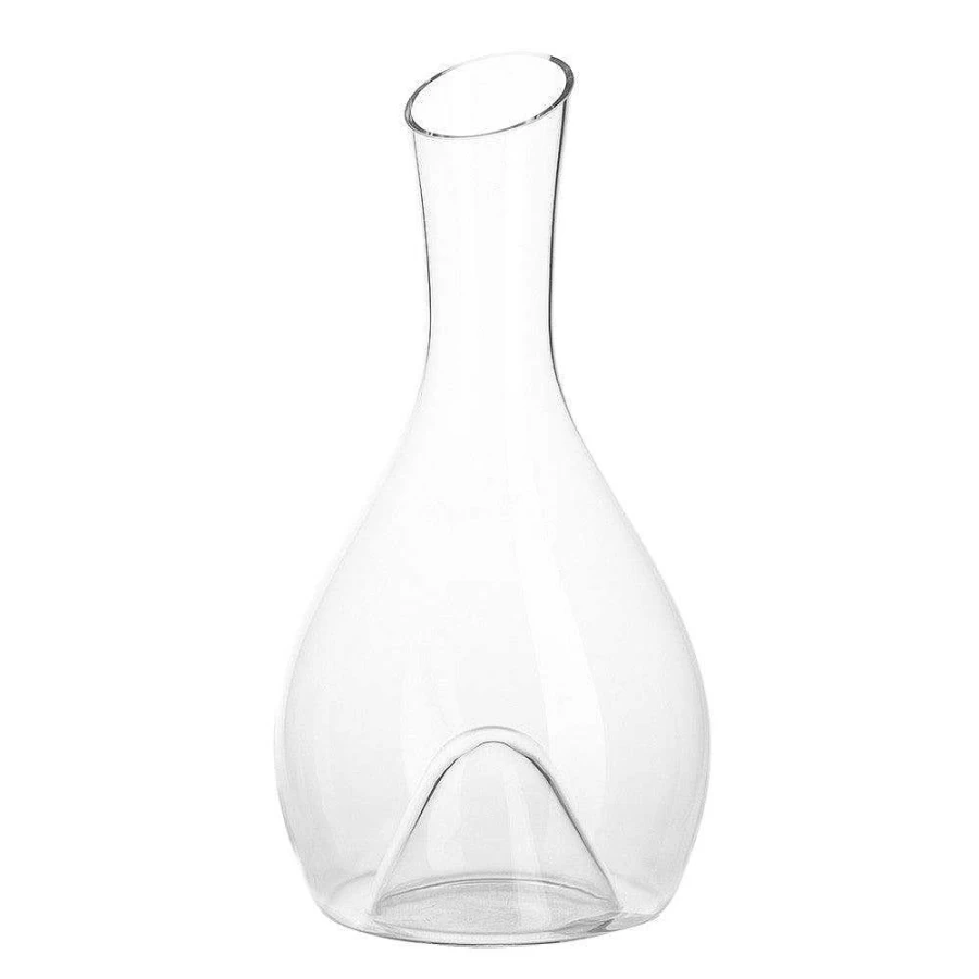 Wheel and Barrow Elle 1.5L Glass Decanter for Wine with Elegant Rona Design