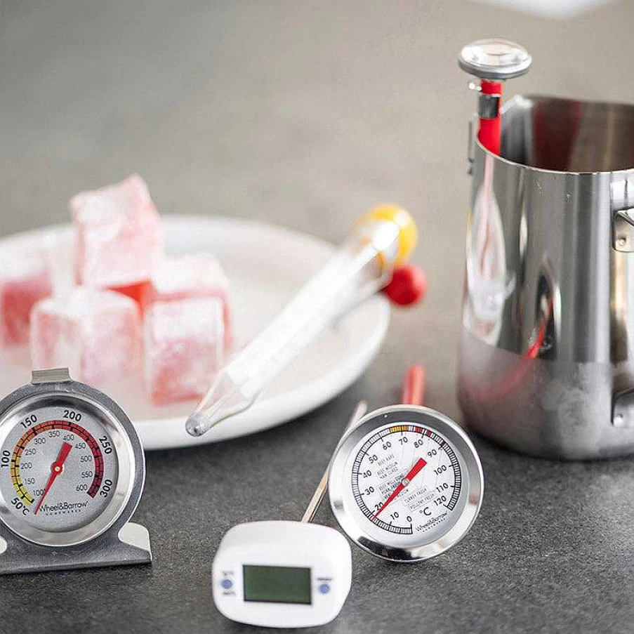 "Wheel and Barrow Stainless Steel Oven Thermometer - Accurate Baking & Cooking Temperature Gauge"