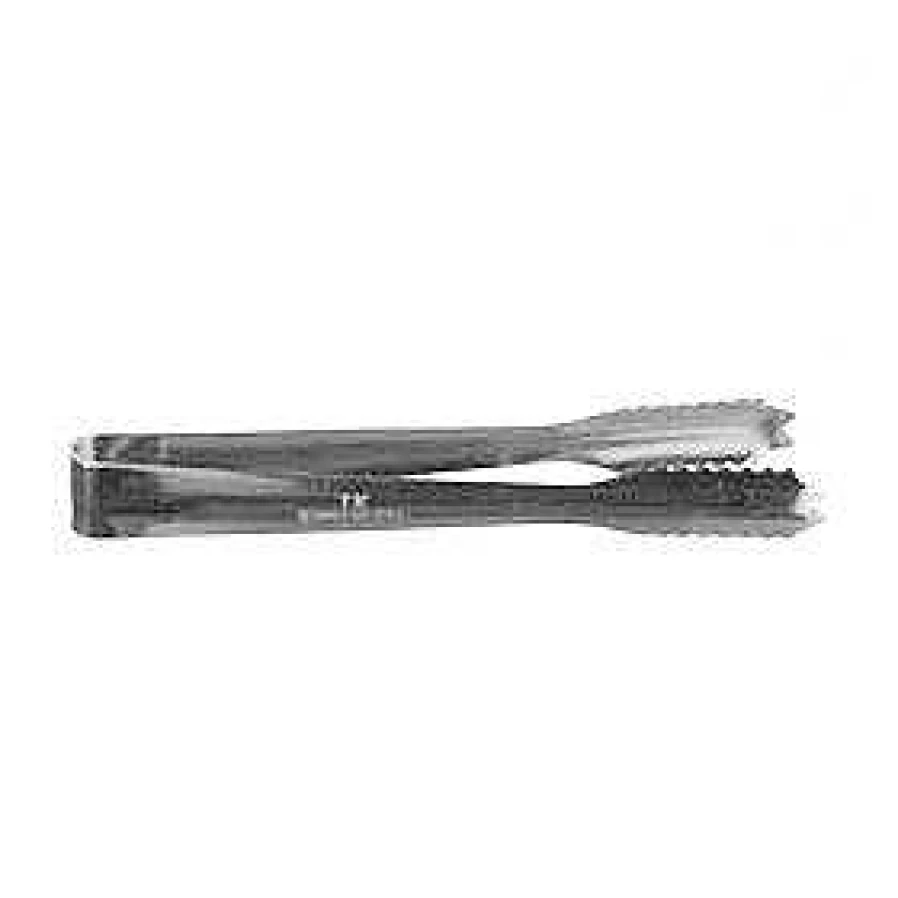 Wheel & Barrow Stainless Steel Ice Tongs - 18cm Premium Bar Accessories for Cocktails & Beverages