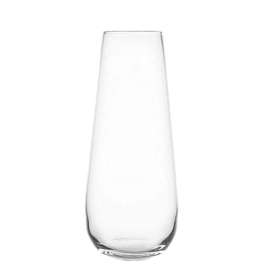 Wheel and Barrow Tom Glass Teardrop Vase - 40cm Tall, 18cm Wide - Elegant Home Decor