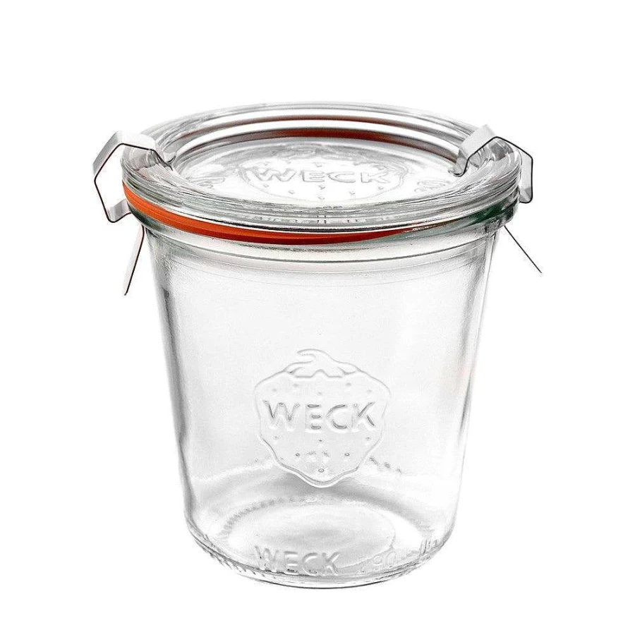 Wheel and Barrow 290ml Tall Preserving Jar with Sturdy Lid - Airtight Glass Canning Jar for Pickling, Jams & Storage