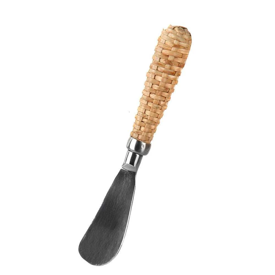 Wheel and Barrow Rattan Handle Spreader Knife - Durable Garden Tool for Smooth Spreading