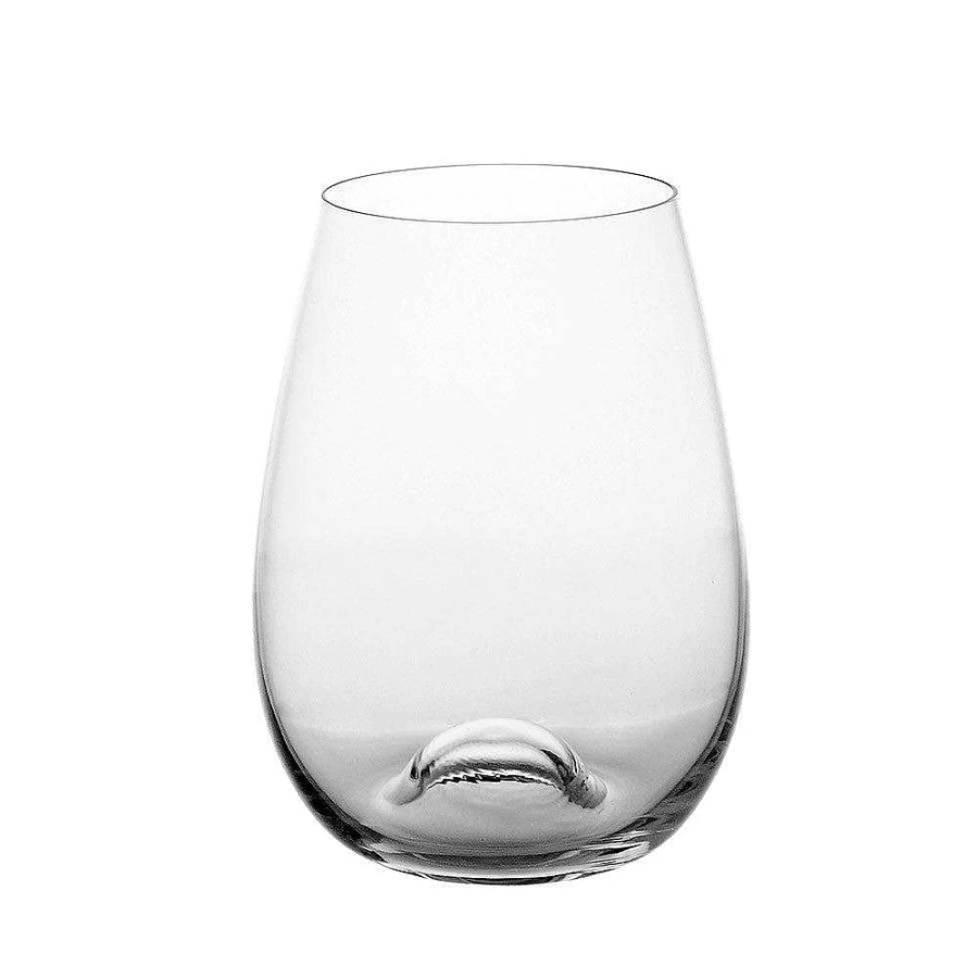 Wheel and Barrow 460ml Stemless Wine Glass - Shatterproof, Dishwasher Safe, Premium Unbreakable Crystal Clear Tumbler for Red, White, Sparkling Wine & Cocktails
