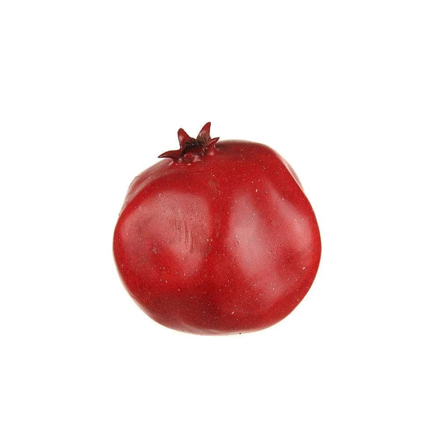 Wheel & Barrow Red Artificial Pomegranate - Lifelike Decorative Fruit for Home & Party Decor