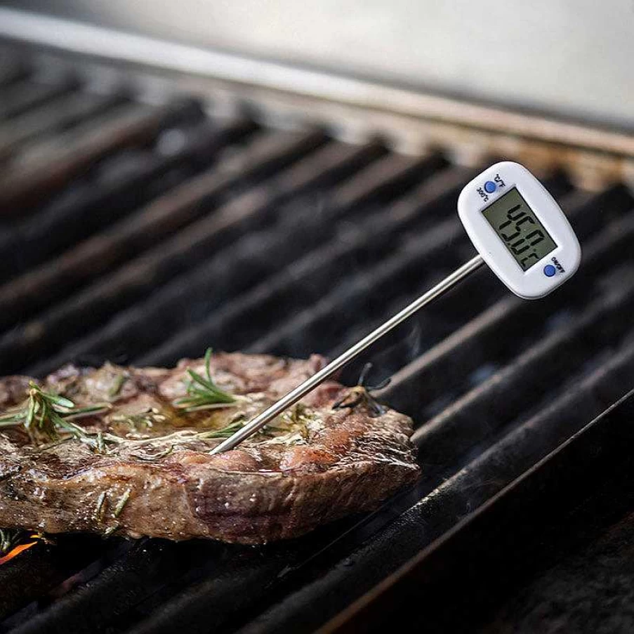 Wheel and Barrow Digital Thermometer - Fast Accurate Temperature Check in White