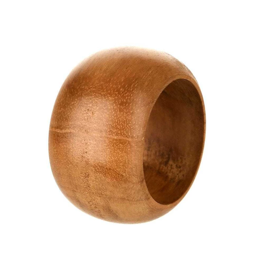Wheel and Barrow Handcrafted Wooden Napkin Rings - Elegant Dining Table Decor