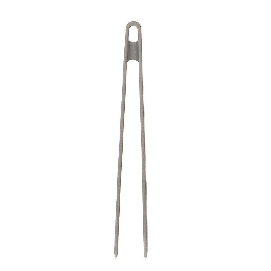 Wheel and Barrow 29cm Grey Silicone Kitchen Tongs - Heat Resistant Cooking Tongs for Grilling and Serving