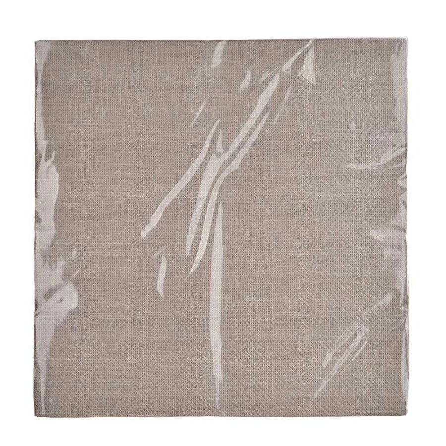 Wheel and Barrow Taupe Linen-Look Paper Napkins 33cm x 33cm (Pack of 20)