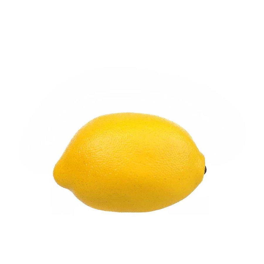 "Wheel and Barrow Artificial Lemon Yellow Faux Fruit Decorative Display"