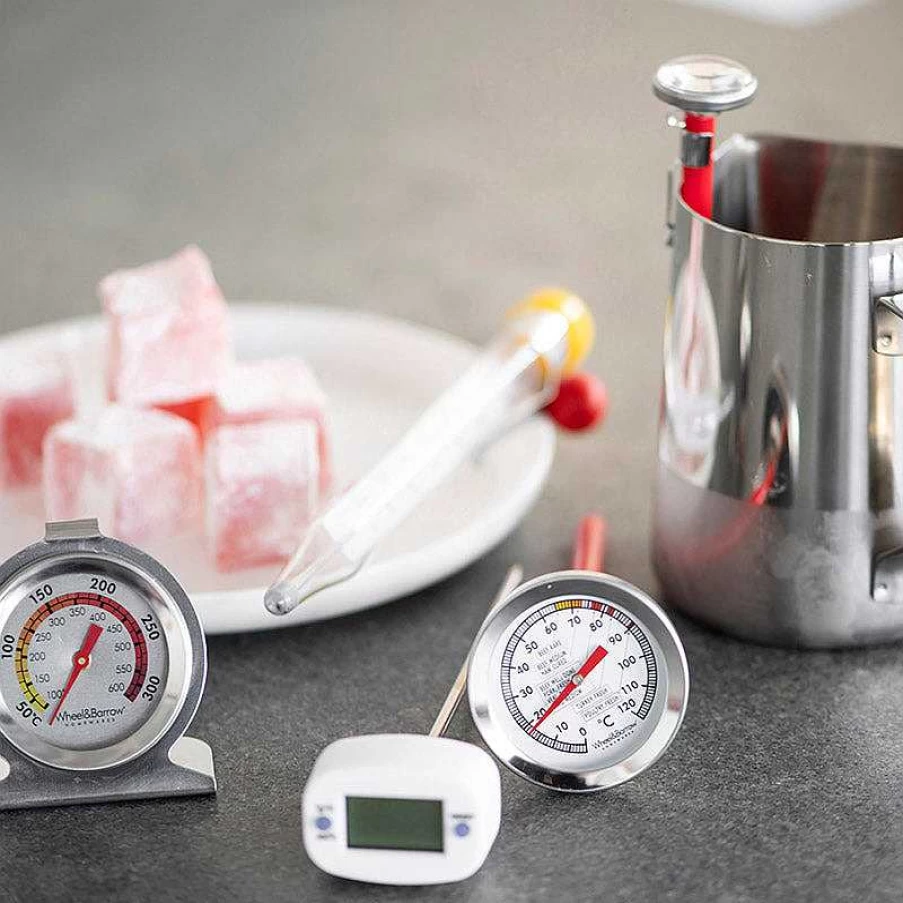 Wheel and Barrow Stainless Steel Candy Thermometer for Precise Temperature Measurement