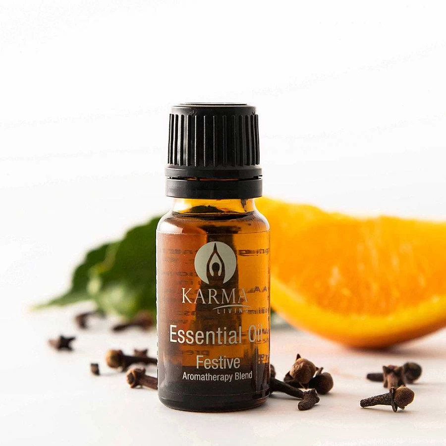 "Wheel and Barrow Festive Essential Oil Blend - 12mL Aromatherapy Holiday Scent"