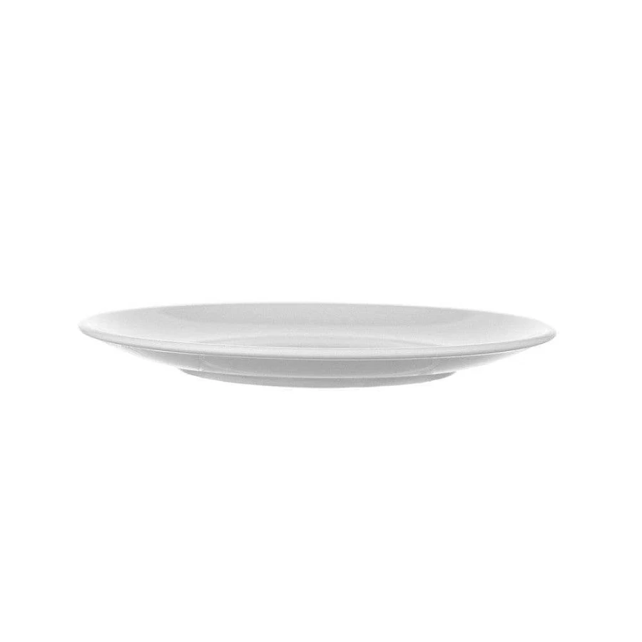 Wheel and Barrow White 20cm Round Melamine Coupe Plate - Durable Dinnerware