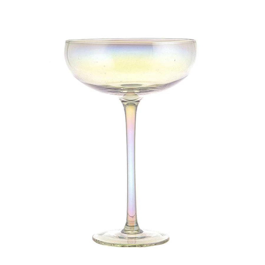 Wheel and Barrow Pearlized 360mL Coupe Glass - Elegant Champagne Cocktail Glass