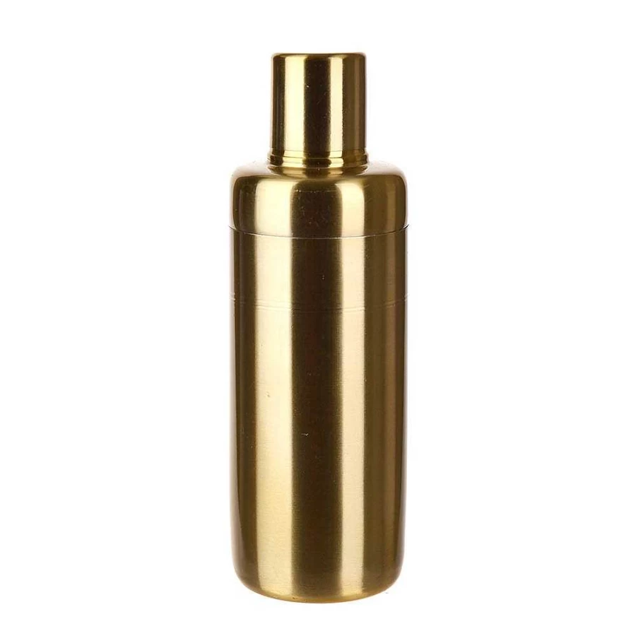 Wheel and Barrow 550ml Gold Stainless Steel Cocktail Shaker - Premium Bar Mixing Tool for Professional & Home Use