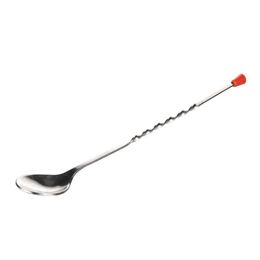 Wheel and Barrow 33cm Stainless Steel Bar Spoon - Professional Cocktail Mixing Tool