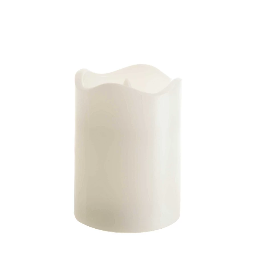 "Wheel and Barrow Flameless LED Candle Pillar Set of 2 - 7.5x10cm Battery Operated Decorative Candles"