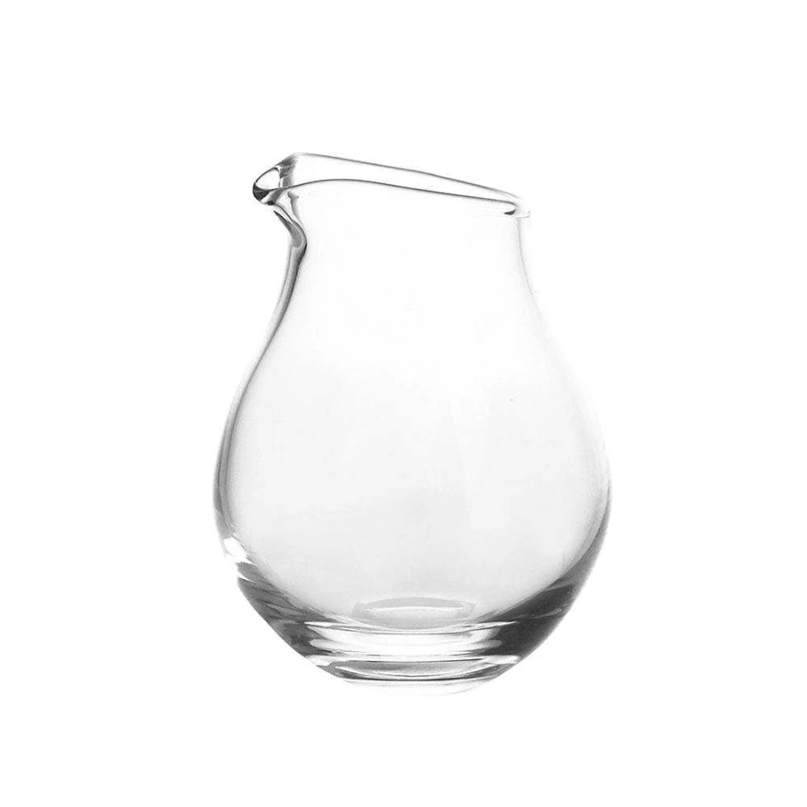 Wheel and Barrow Glass Milk Jug - 200ml Capacity, 11cm Height, Durable and Stylish Melkkan Design for Coffee and Tea