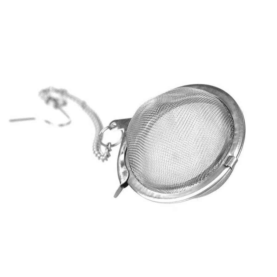 Wheel and Barrow Stainless Steel Tea Infuser Ball with Chain - Reusable Loose Leaf Tea Strainer
