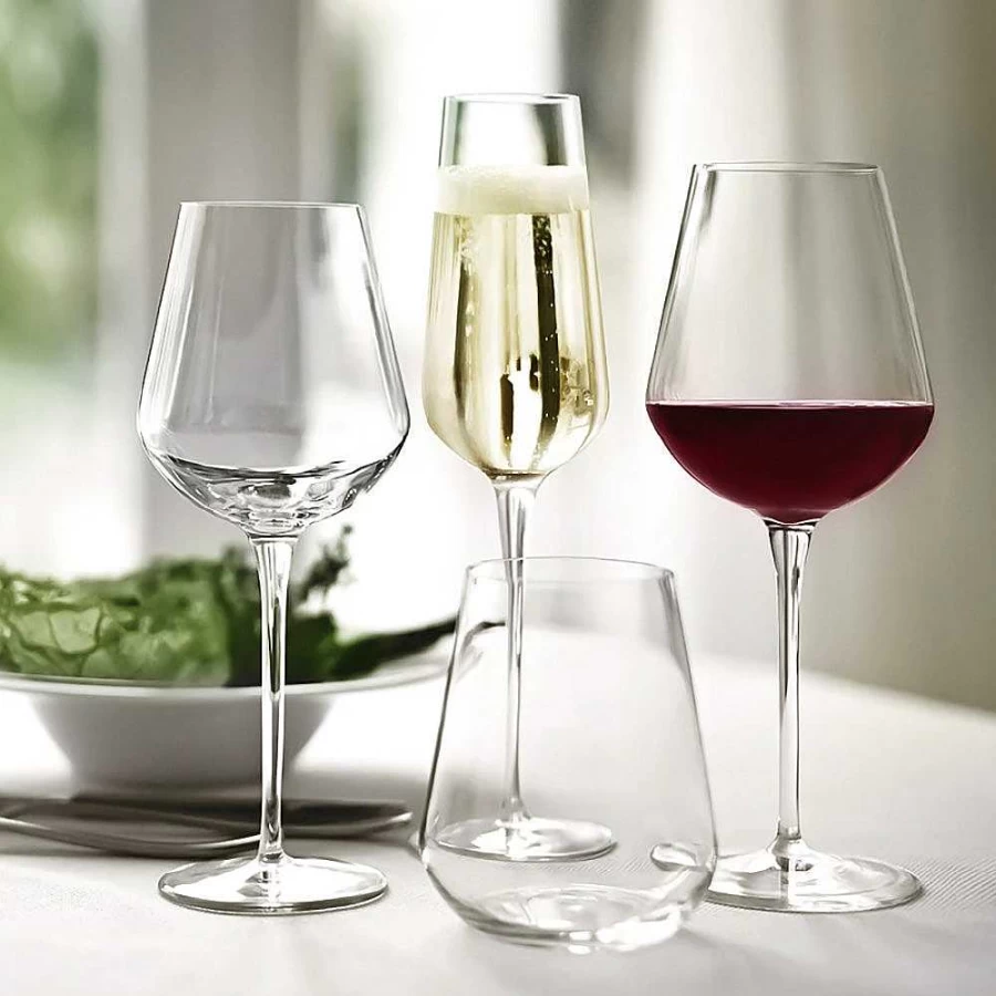 Wheel and Barrow 450ml Stemless Glass Tumbler - Alto Style Drinking Cup for Beverages