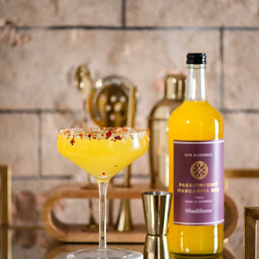 Wheel and Barrow Passion Fruit Margarita Cocktail Mix - 750ml Premium Ready-to-Drink Tropical Cocktail