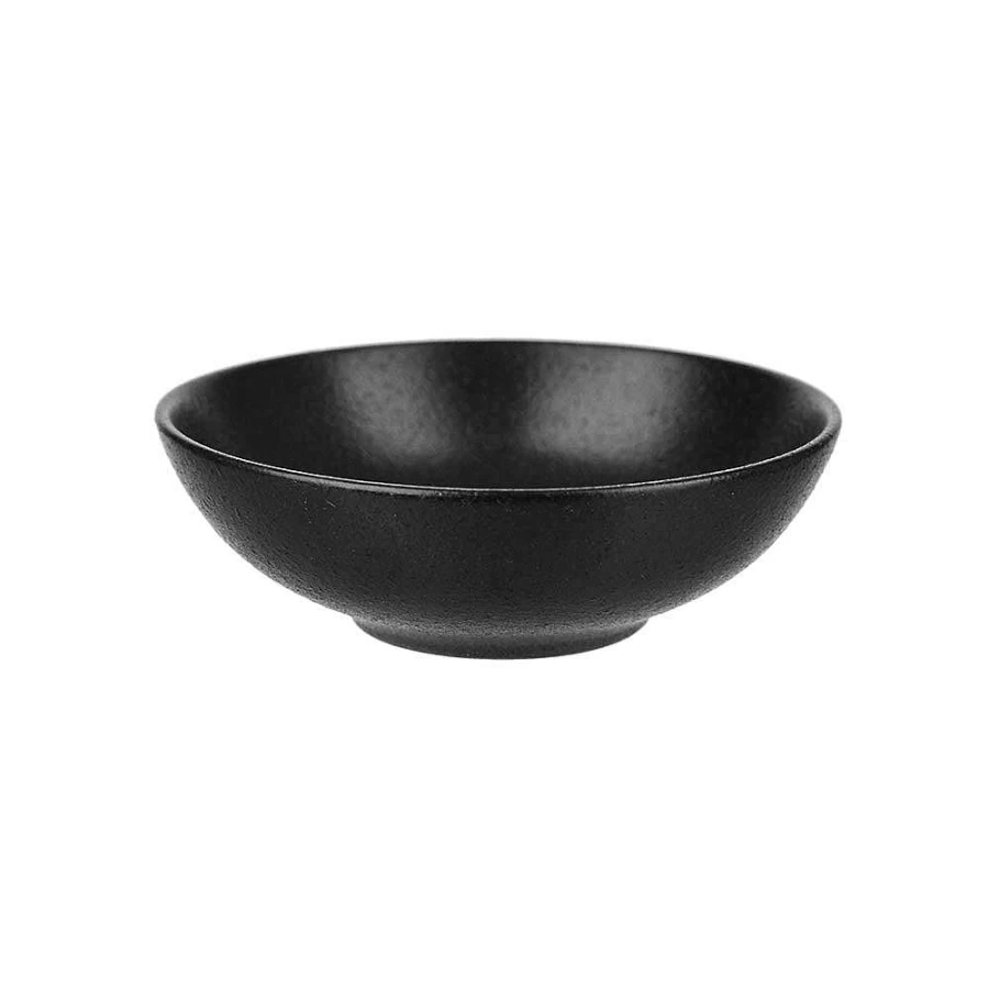 Wheel and Barrow 10cm Round Black Condiment Bowl – Premium Dining Serveware