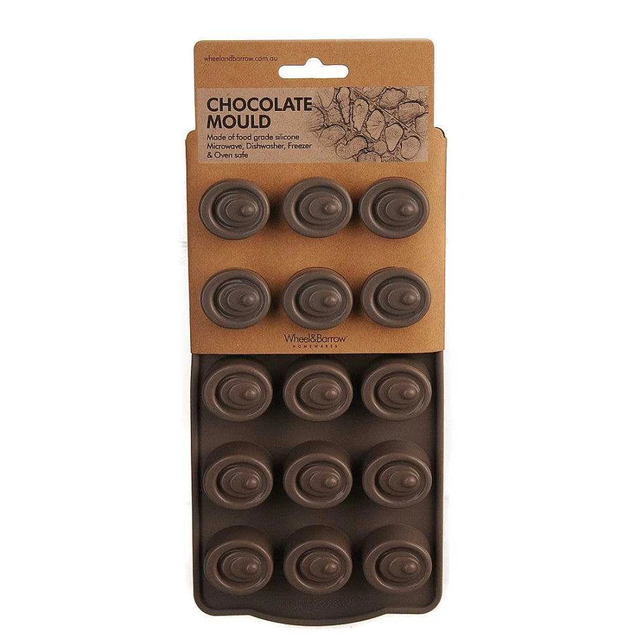 Wheel and Barrow Silicone Chocolate Mold Round 21cm x 11cm x 2cm Baking Decor