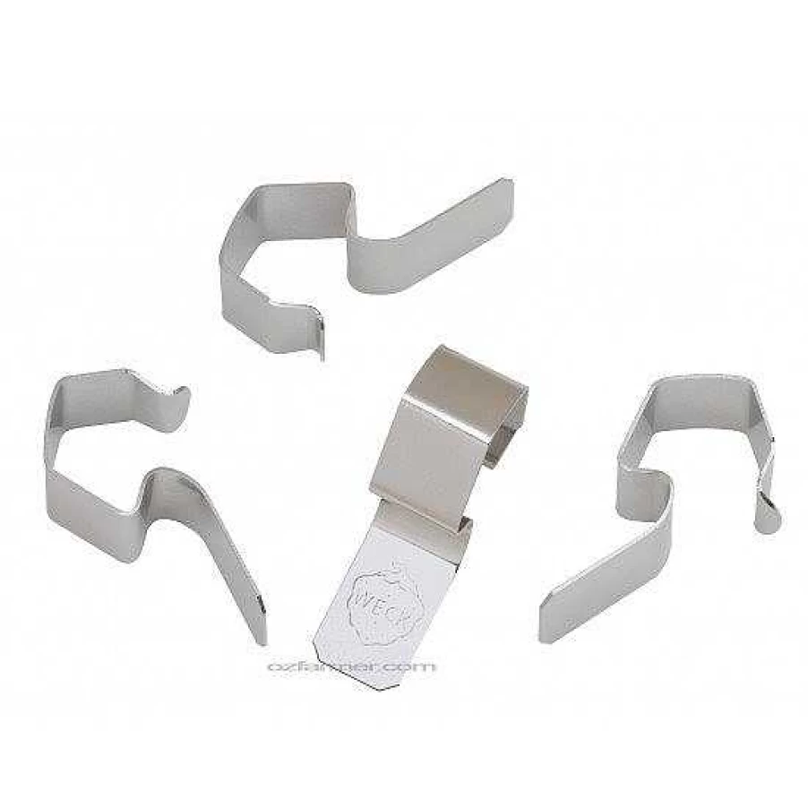 Wheel and Barrow 12-Pack Weck Jar Replacement Clips for Canning and Preserving