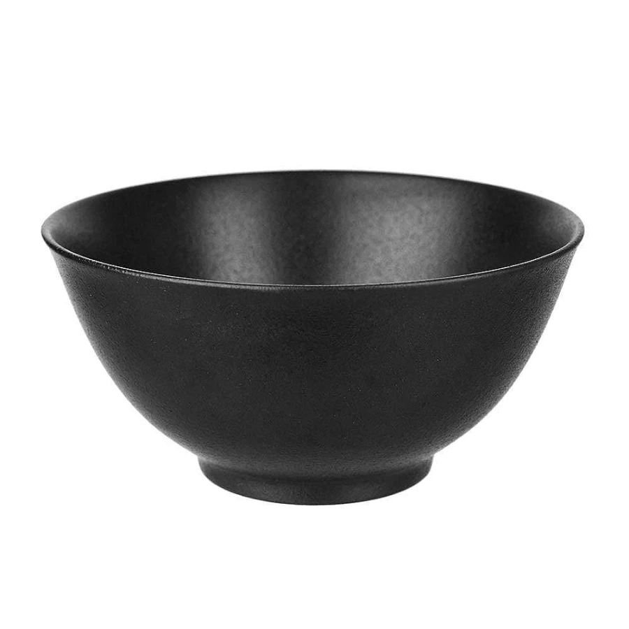 "Wheel and Barrow 15cm Round Black Serving Bowl – Premium Dining & Kitchenware"