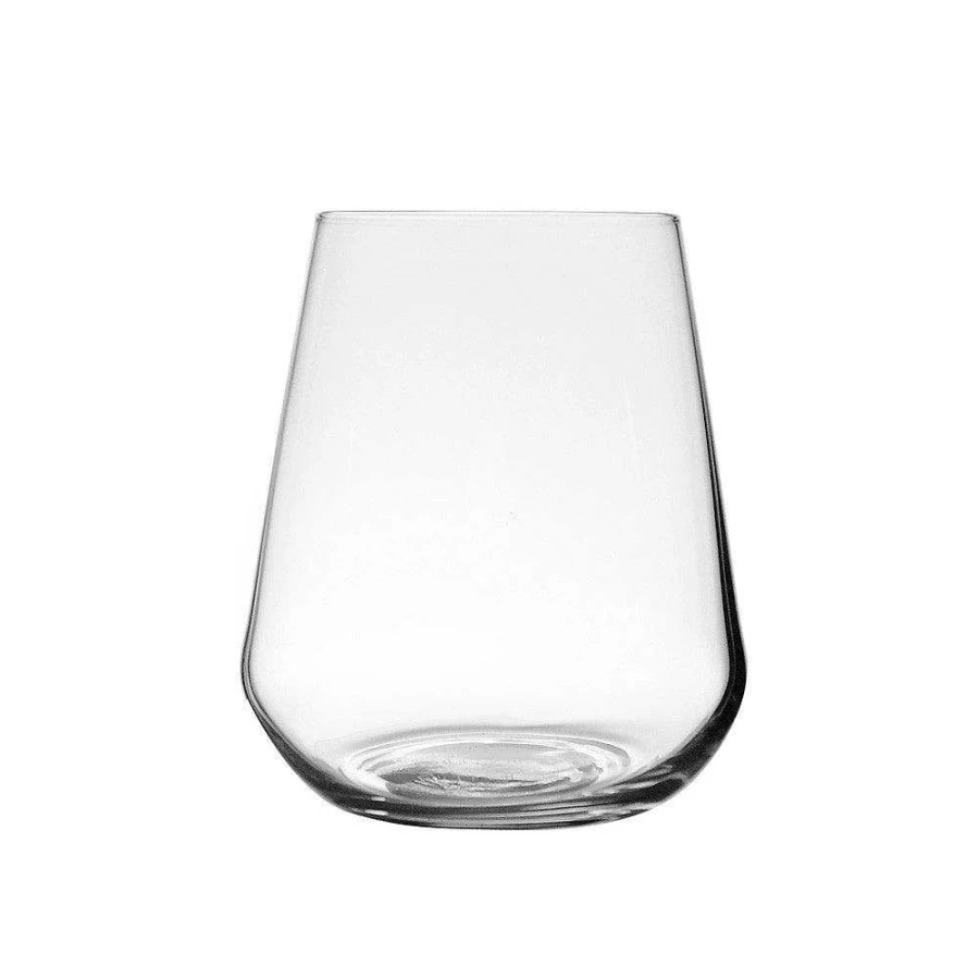 Wheel and Barrow 450ml Stemless Glass Tumbler - Alto Style Drinking Cup for Beverages