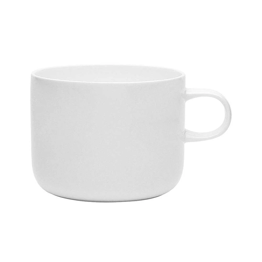 Wheel and Barrow Premium Bone China Coffee Mug 420ml - Elegant Canvas Design for Home & Office