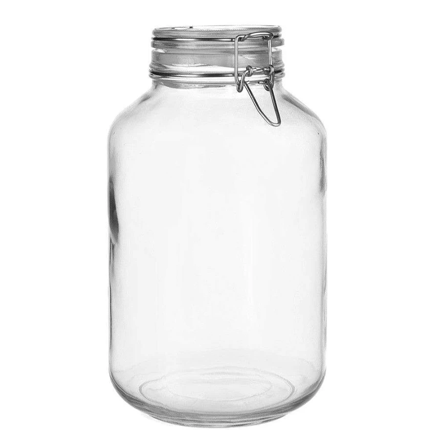 Wheel and Barrow 4L Fido Preserving Jar with Airtight Lid for Food Storage