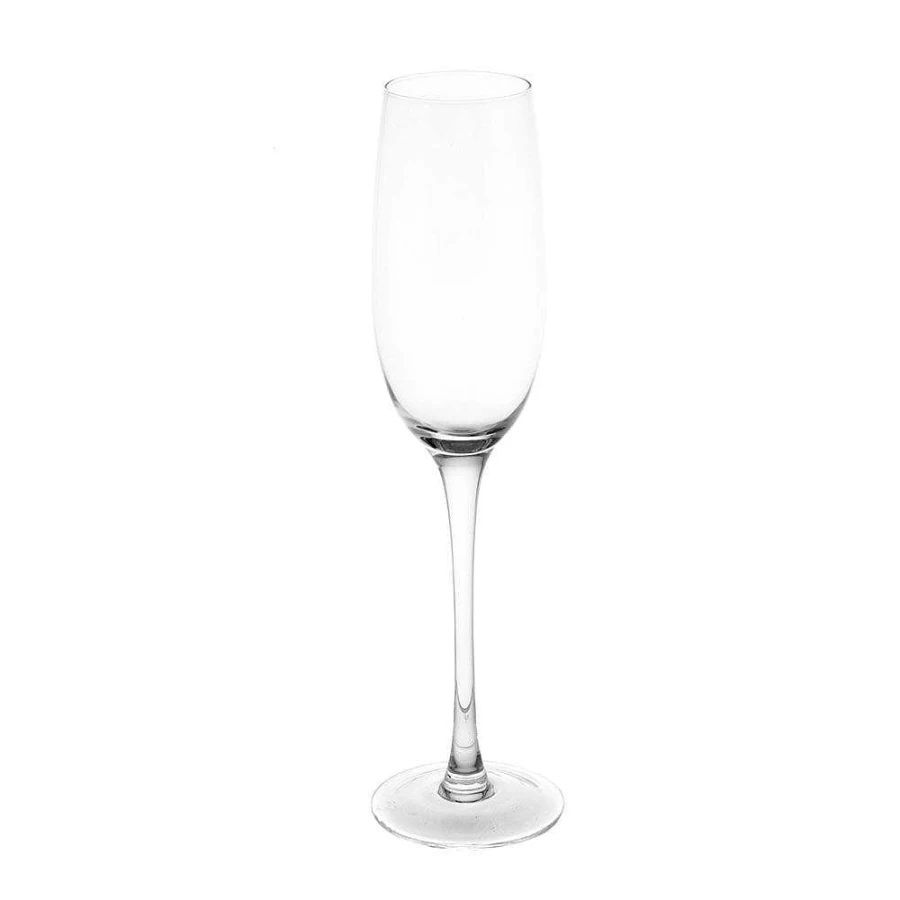 Wheel and Barrow Premium Clear Champagne Flutes - 230ml Set for Elegant Celebrations