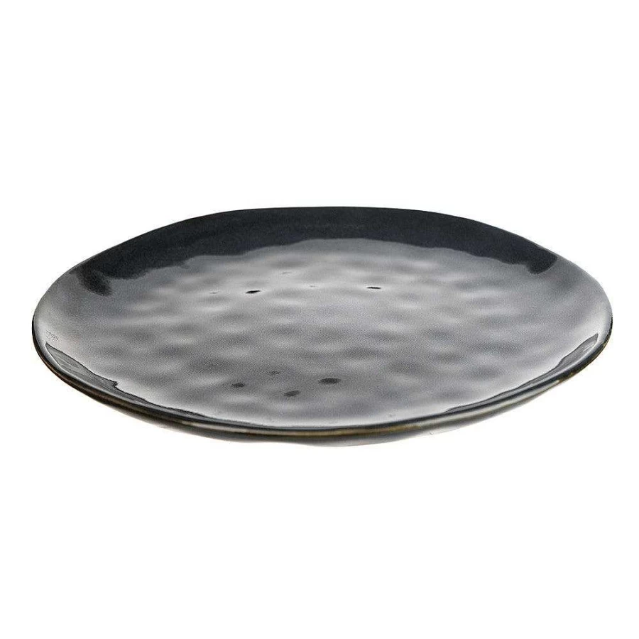 Wheel and Barrow Mediterranean Blue 29cm Stoneware Dinner Plate – Durable Ceramic Tableware