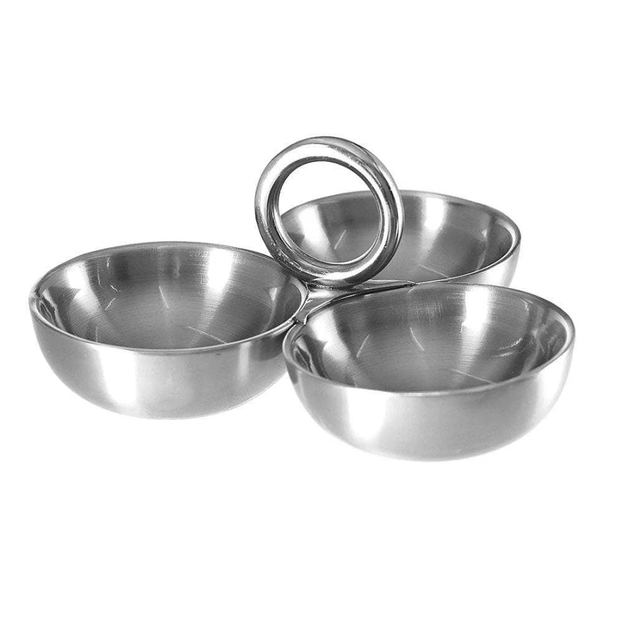 Wheel & Barrow Premium Stainless Steel Condiment Set - 3-Piece Salt, Pepper, and Spice Shakers with Stand - Rust-Proof Kitchen Essentials