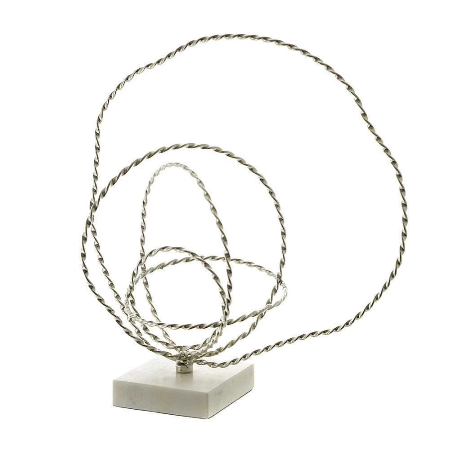 Wheel and Barrow Nickel-Plated 38Cm White Decorative Ornament for Home and Garden