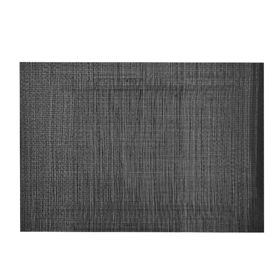 Wheel and Barrow Black PVC Placemat 33x48cm Rectangle Table Mat with Border Waterproof Non-Slip Dining Kitchen Decor