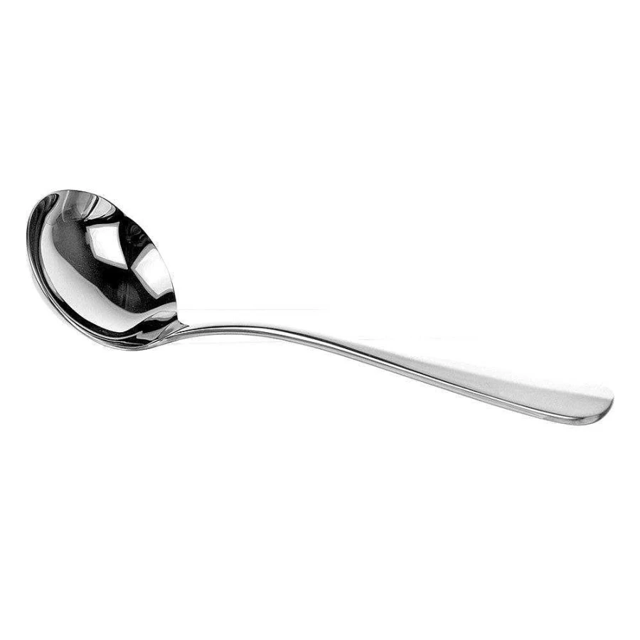 Wheel and Barrow 20Cm Stainless Steel Gravy Ladle - 18/10 Rust-Proof Kitchen Serving Spoon