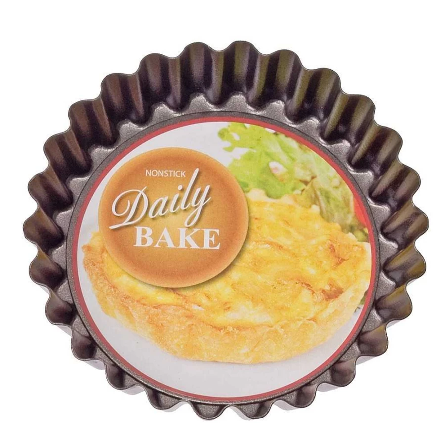 Wheel and Barrow Non-Stick Fluted Quiche Tin 10cm - Premium Bakeware for Perfect Pies