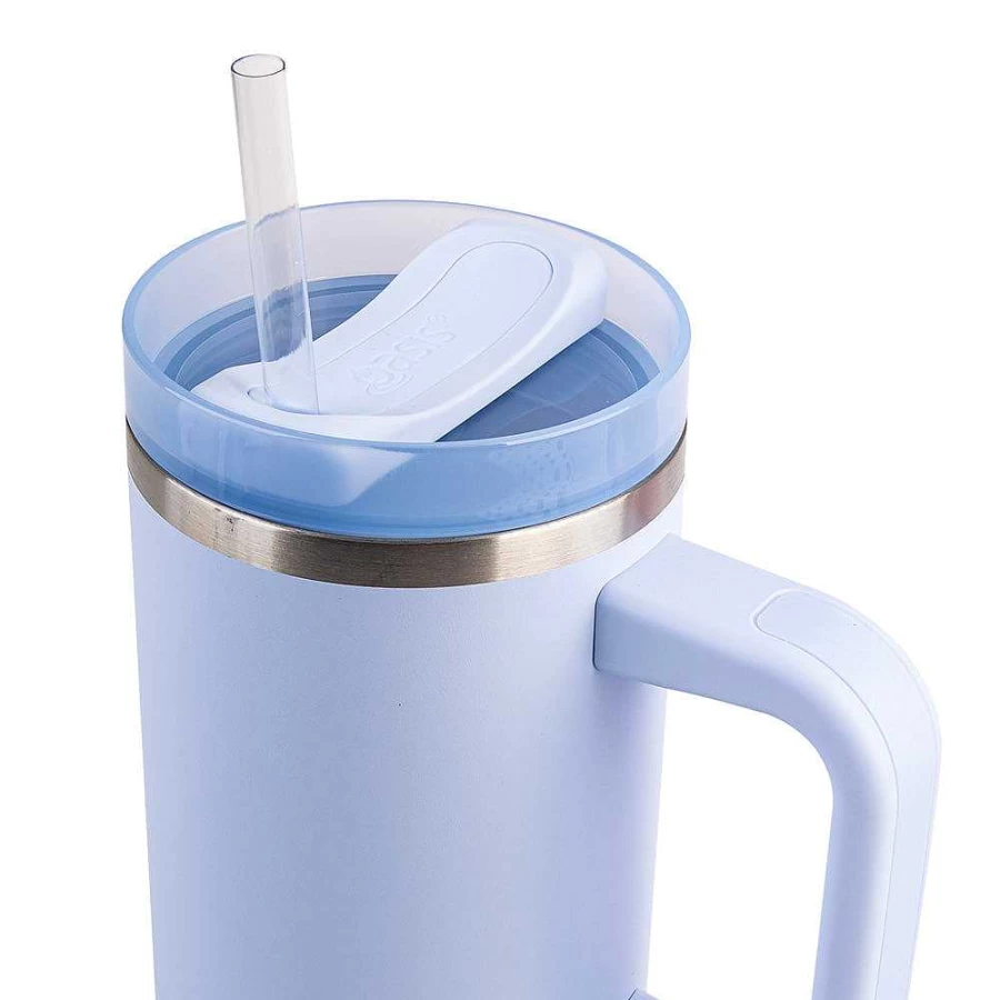 Wheel and Barrow Oasis 1.2L Insulated Commuter Tumbler in Periwinkle - Leak-Proof Travel Mug for Hot & Cold Drinks