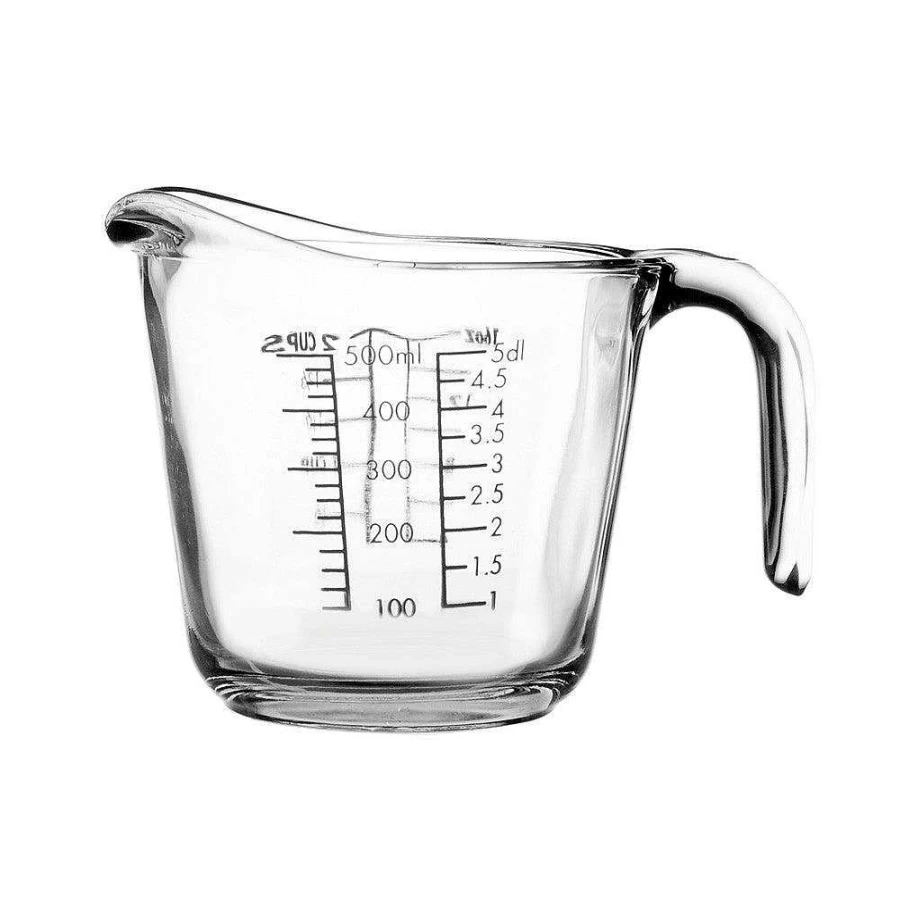 Wheel and Barrow 500ml Glass Measuring Jug for Precise Kitchen Measurements